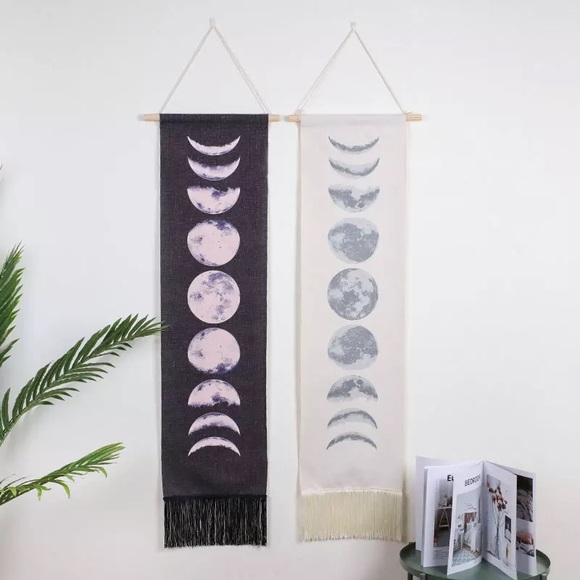Moon Phase Tapestries Wall Hanging Moon Banner - Picture 2 of 6